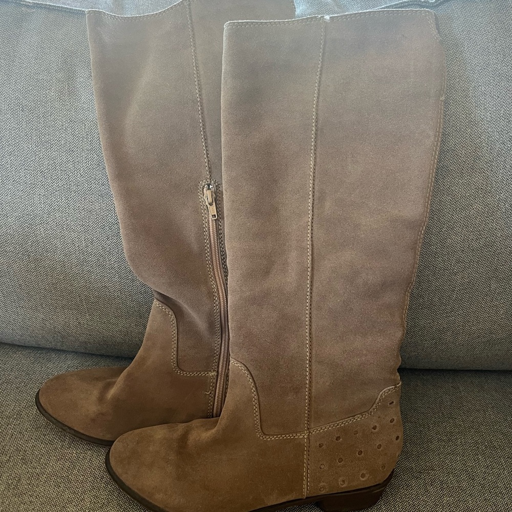 Naughty Monkey Brown Suede Tall Boots